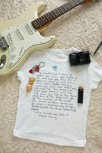 Load image into Gallery viewer, love letter baby tee.